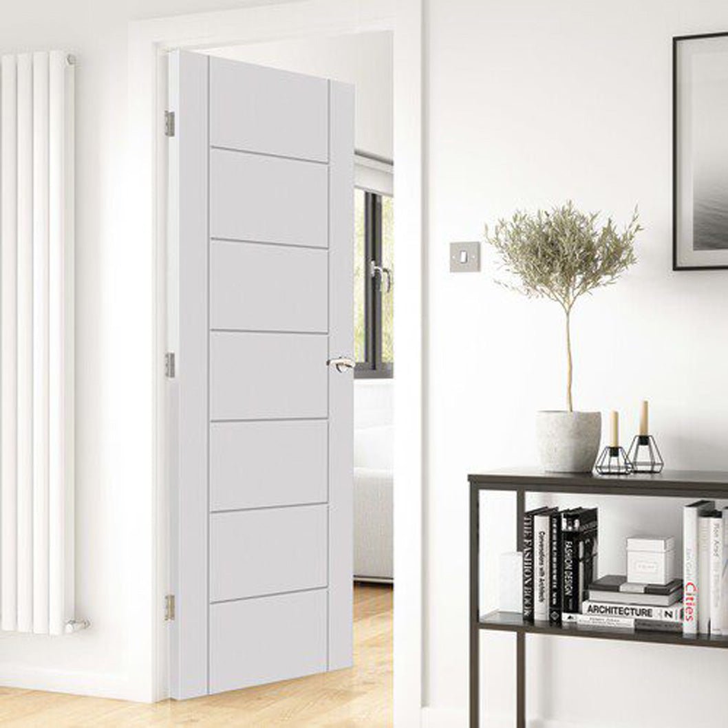 JB Kind Palomino White Internal Door - Primed - JJ Building Materials