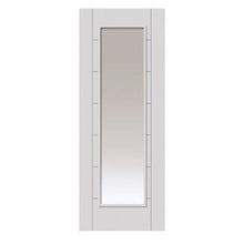JB Kind Palomino Whte Clear Glazed Internal Door - Primed - JJ Building Materials