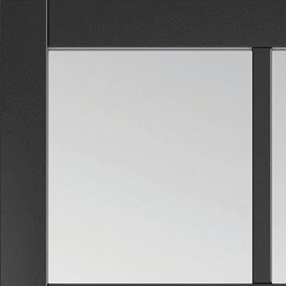 JB Kind Plaza Black Clear Glass Internal Door - JJ Building Materials