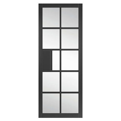 JB Kind Plaza Black Clear Glass Internal Door - JJ Building Materials