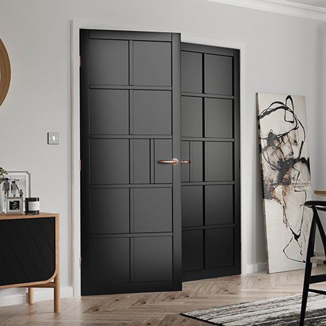 JB Kind Plaza Black Internal Door - JJ Building Materials