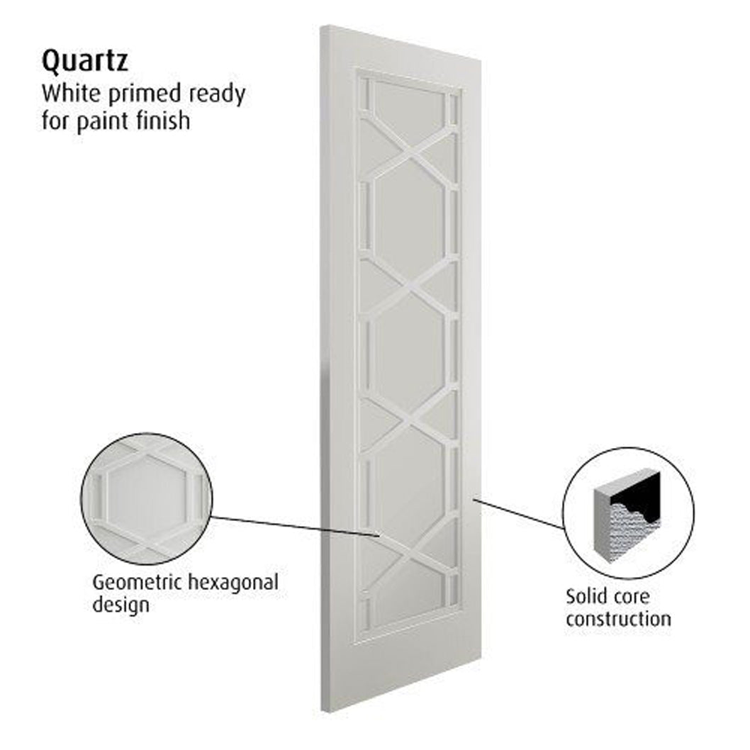 JB Kind Quartz White Internal Door - JJ Building Materials