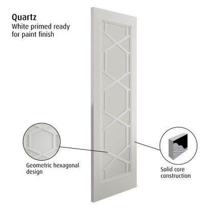 JB Kind Quartz White Internal Door - JJ Building Materials