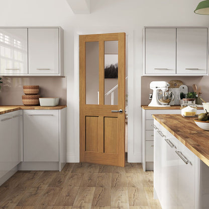 JB Kind Rushmore Oak Glazed Internal Door - JJ Building Materials