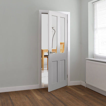 JB Kind Rushmore White Primed Glazed Internal Door - JJ Building Materials