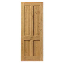 JB Kind Rustic Oak 4 Panel Fully Finished Internal Door - JJ Building Materials