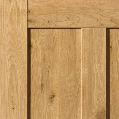 JB Kind Rustic Oak 4 Panel Fully Finished Internal Door - JJ Building Materials