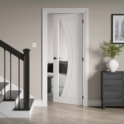 JB Kind Sicily White Primed Glazed Internal Door - JJ Building Materials