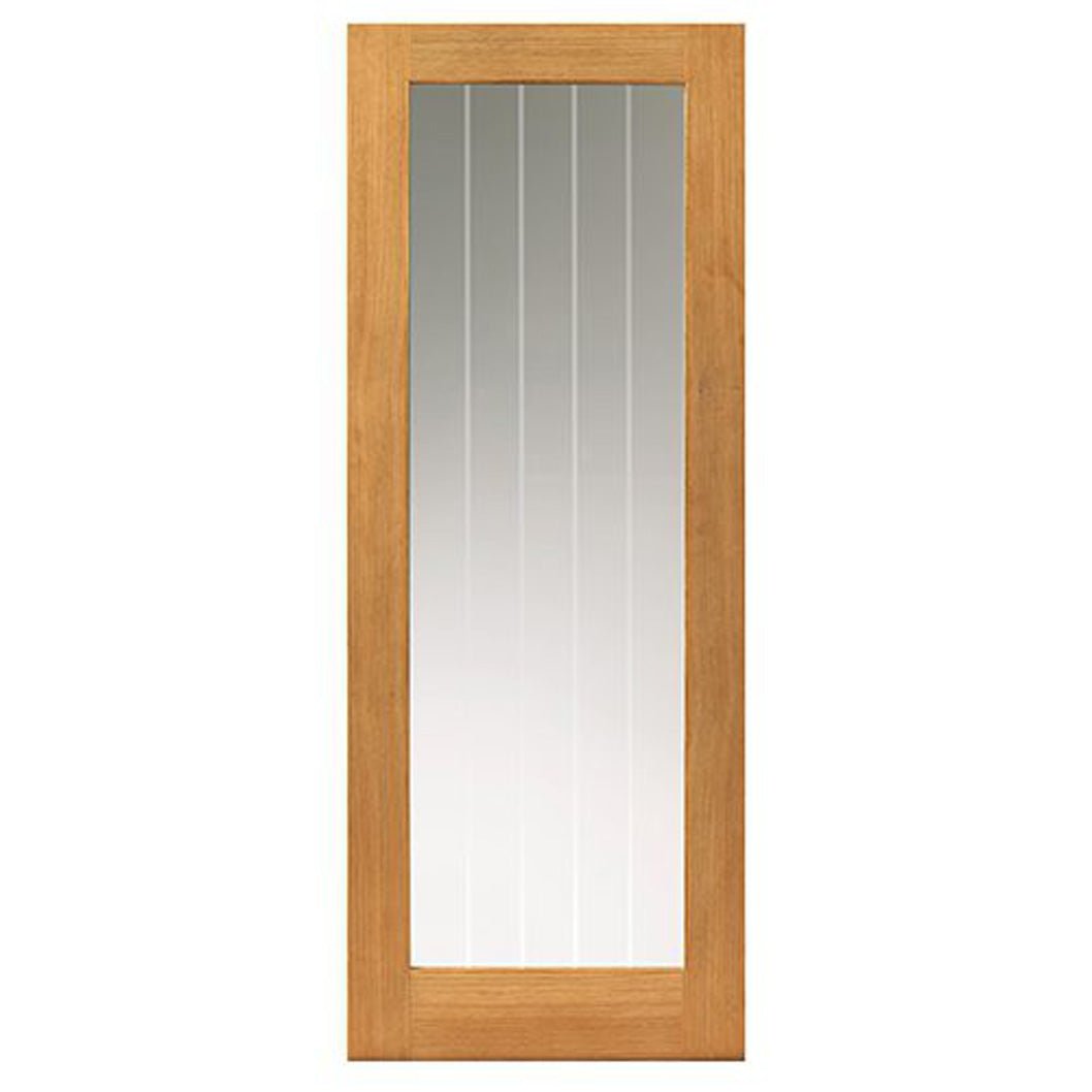 JB Kind Thames 1 Light Internal Fully Finished Oak Internal Glazed Door - JJ Building Materials