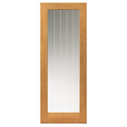 JB Kind Thames 1 Light Internal Fully Finished Oak Internal Glazed Door - JJ Building Materials