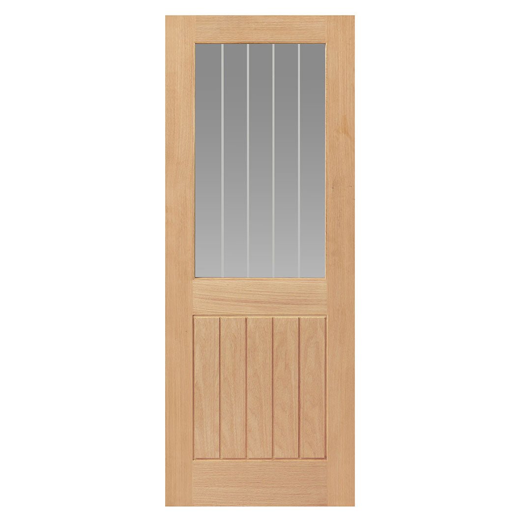 JB Kind Thames 1/2 Light Oak Internal Door - JJ Building Materials