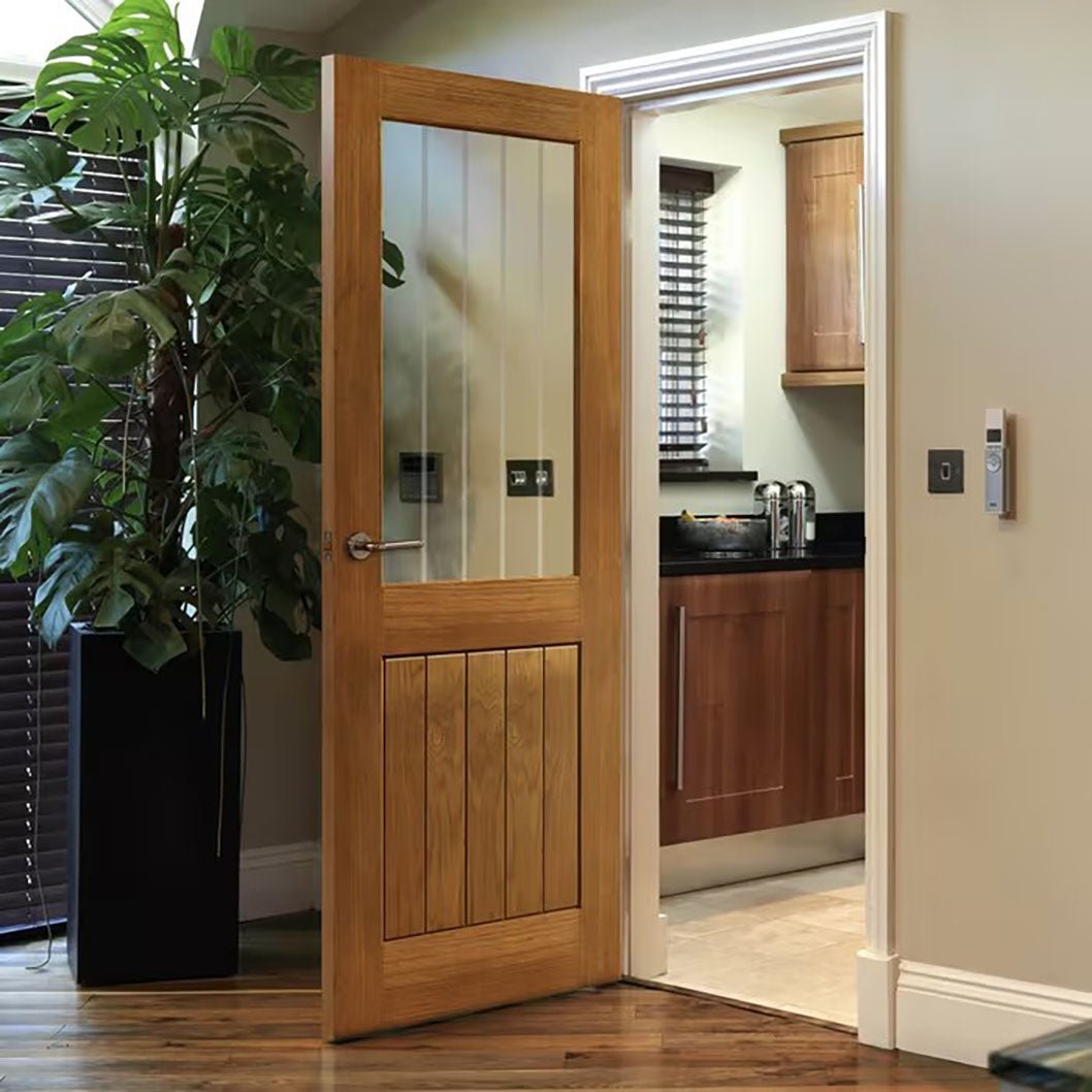 JB Kind Thames 1/2 Light Oak Internal Door - JJ Building Materials
