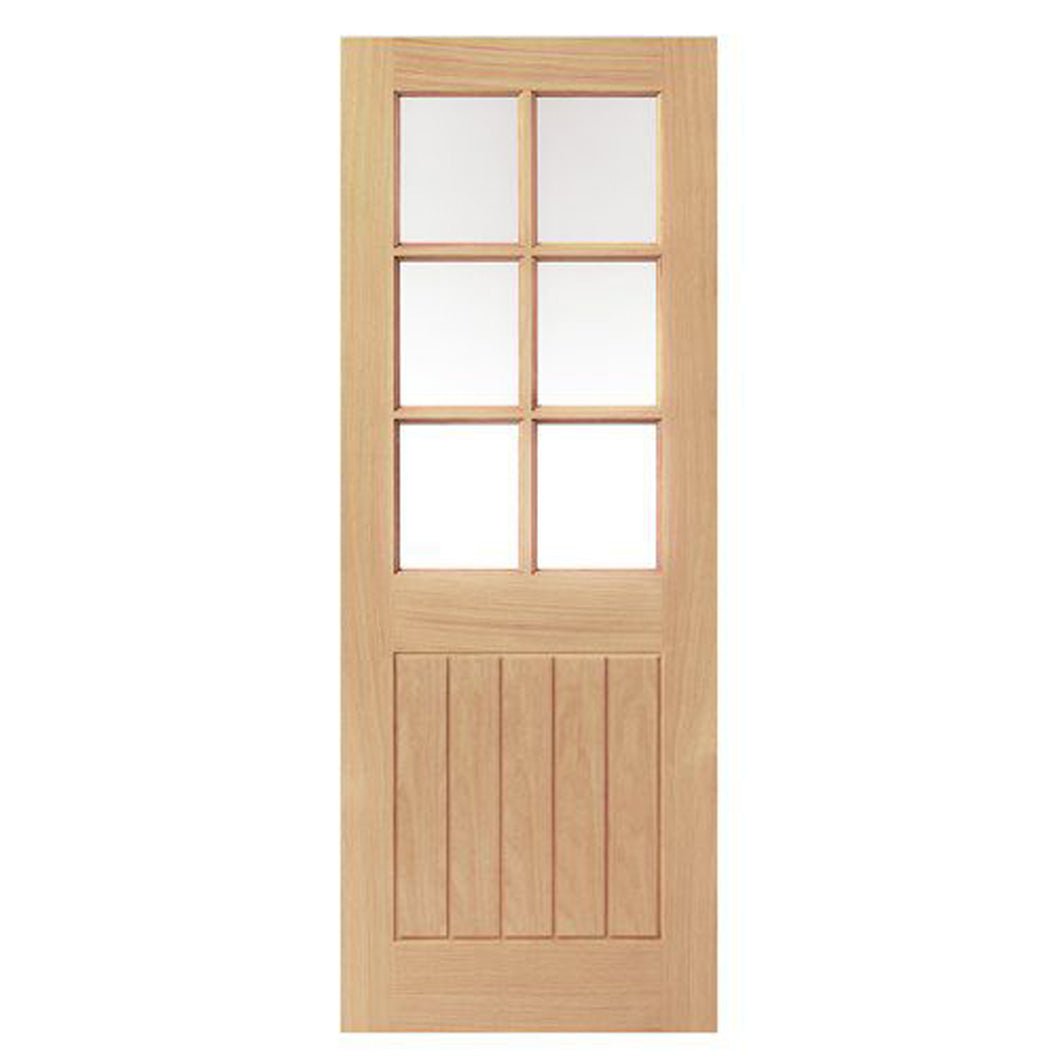 JB Kind Thames 6 Light Internal Oak Glazed Door - JJ Building Materials