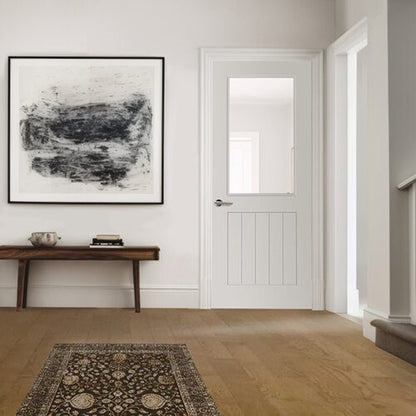 JB Kind Thames White Half Light Glazed Internal Door - JJ Building Materials