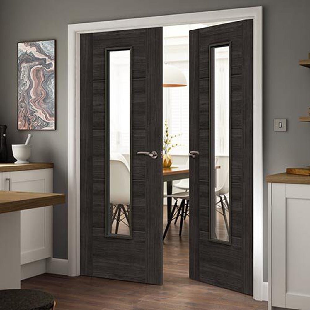 JB Kind Tigris Cinza Glazed Laminate Internal Door - JJ Building Materials