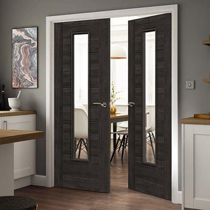 JB Kind Tigris Cinza Glazed Laminate Internal Door - JJ Building Materials