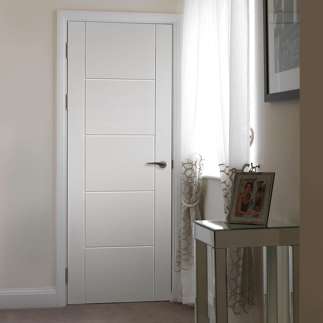 JB Kind Tigris White Primed Internal Door - JJ Building Materials