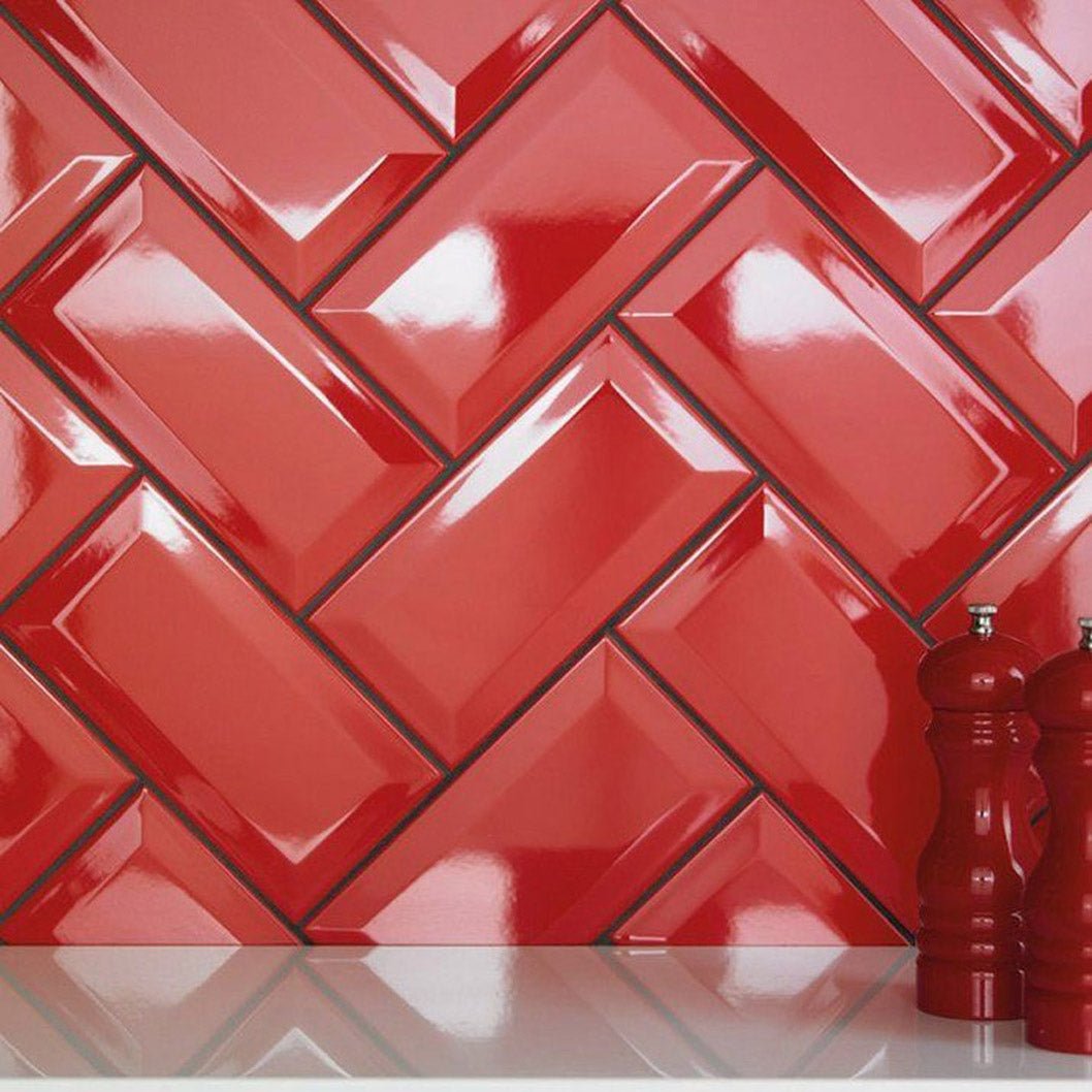 Johnson Tiles Bevel 200x100mm Glazed Ceramic Gloss Wall Tiles - JJ Building Materials