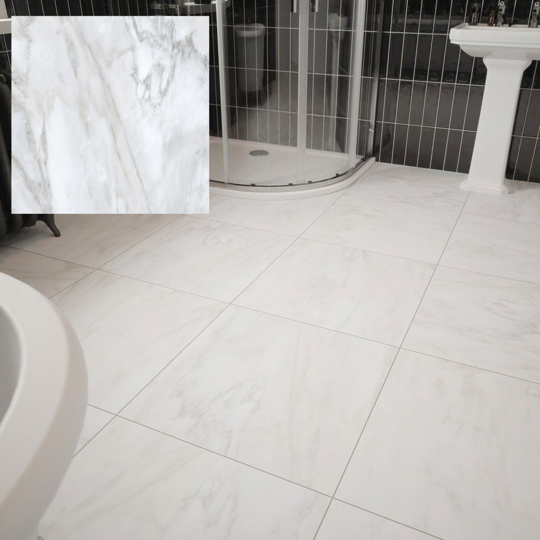 Johnson Tiles Bianco Glazed Porcelian Wall & Floor Tiles - JJ Building Materials