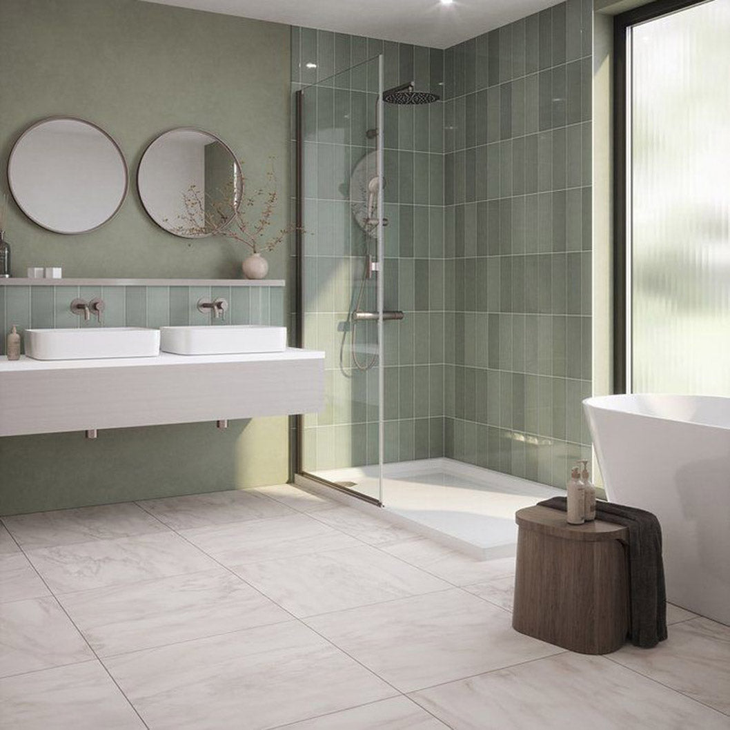 Johnson Tiles Bianco Glazed Porcelian Wall & Floor Tiles - JJ Building Materials