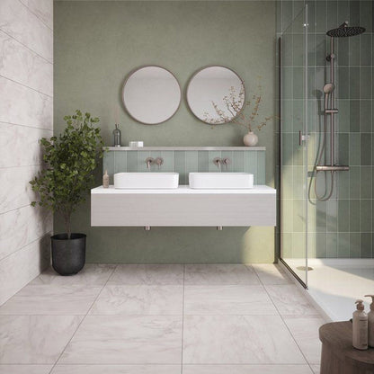 Johnson Tiles Bianco Glazed Porcelian Wall & Floor Tiles - JJ Building Materials