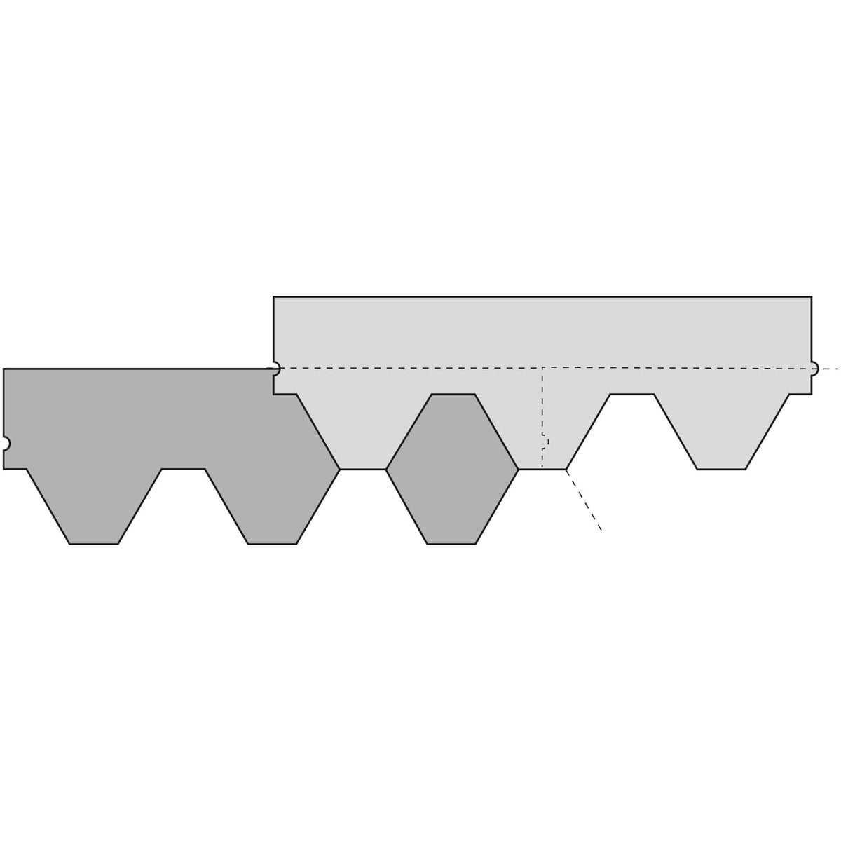Katepal Super Katrilli Hexagonal Felt Roofing Shingles - JJ Building Materials