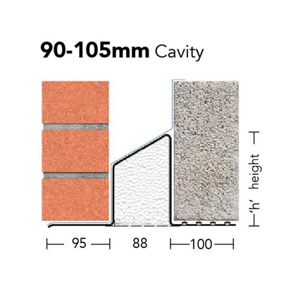 Keystone S/K - 90 Cavity Lintel - JJ Building Materials