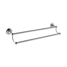 Hudson Reed Bath Wastes And Extras Double Towel Rail Trad Chrome Brass 105x660x170mm