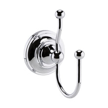Hudson Reed Bath Wastes And Extras Double Robe Hook Trad Chrome Brass 113x54x100mm