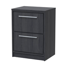 Hudson Reed Lille 600mm Floor Standing 2-drawer Vanity With Worktop Contemp Graphite Grey Woodgrain MFC Textured Woodgrain 818x605x460mm