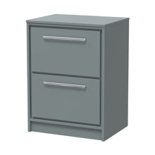 Hudson Reed Lille 600mm Floor Standing 2-drawer Vanity With Worktop Contemp Coastal Grey MFC Smooth Matt 818x605x460mm
