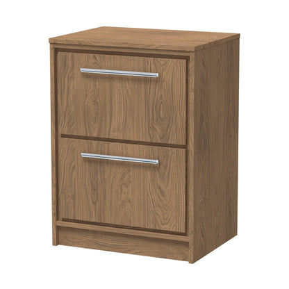 Hudson Reed Lille 600mm Floor Standing 2-drawer Vanity With Worktop Contemp Antique Oak MFC Textured Woodgrain 818x605x460mm