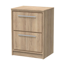 Hudson Reed Lille 600mm Floor Standing 2-drawer Vanity With Worktop Contemp Bleached Oak MFC Textured Woodgrain 818x605x460mm