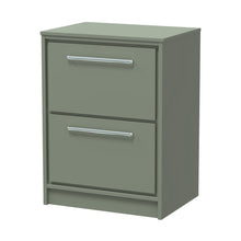 Hudson Reed Lille 600mm Floor Standing 2-drawer Vanity With Worktop Contemp Fern Green MFC Smooth Matt 818x605x460mm