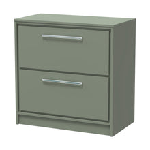 Hudson Reed Lille 800mm Floor Standing 2-drawer Vanity With Worktop Contemp Fern Green MFC Smooth Matt 818x805x460mm