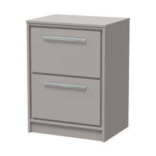 Hudson Reed Lille 600mm Floor Standing 2-drawer Vanity With Worktop Contemp Pebble Grey MFC Smooth Matt 818x605x460mm