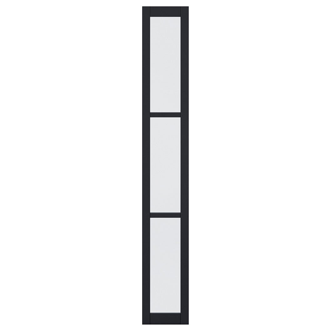 LPD Doors 1981x292mm Tribeca Glazed Black Demi Panel Interior Door - JJ Building Materials