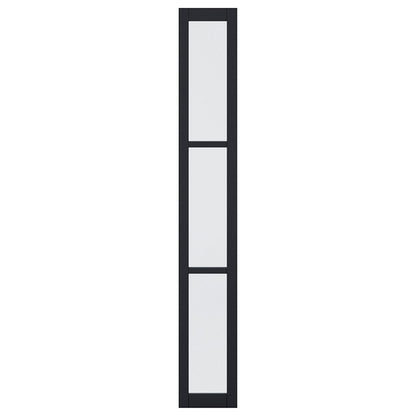 LPD Doors 1981x292mm Tribeca Glazed Black Demi Panel Interior Door - JJ Building Materials