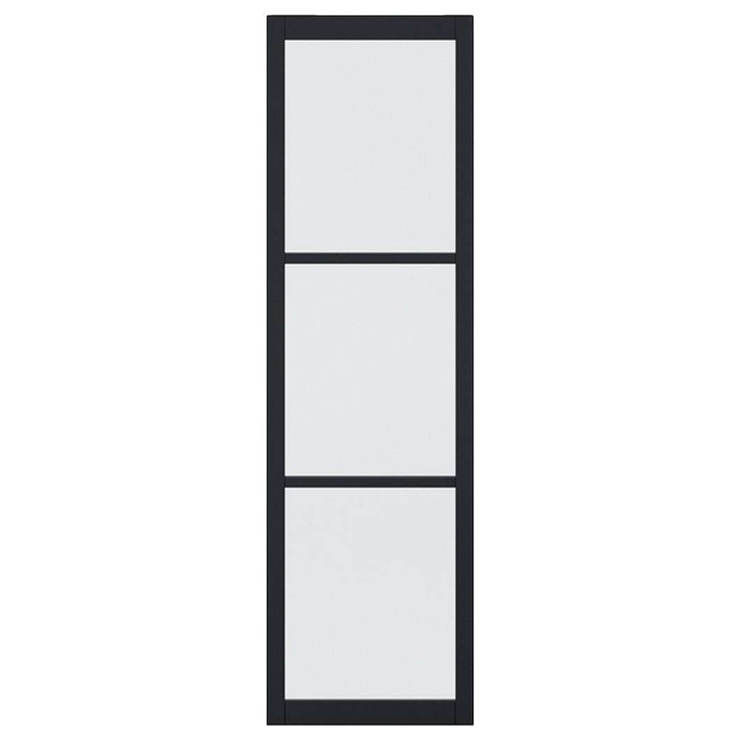 LPD Doors 1981x579x35mm Tribeca Black Glazed Door without Lock Block - JJ Building Materials