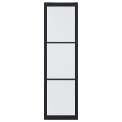 LPD Doors 1981x579x35mm Tribeca Black Glazed Door without Lock Block - JJ Building Materials