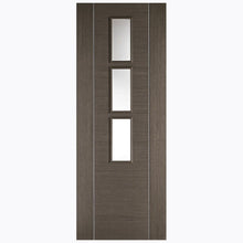 LPD Doors 1981x686x35mm Chocolate Grey Alcaraz Glazed Internal Door - JJ Building Materials