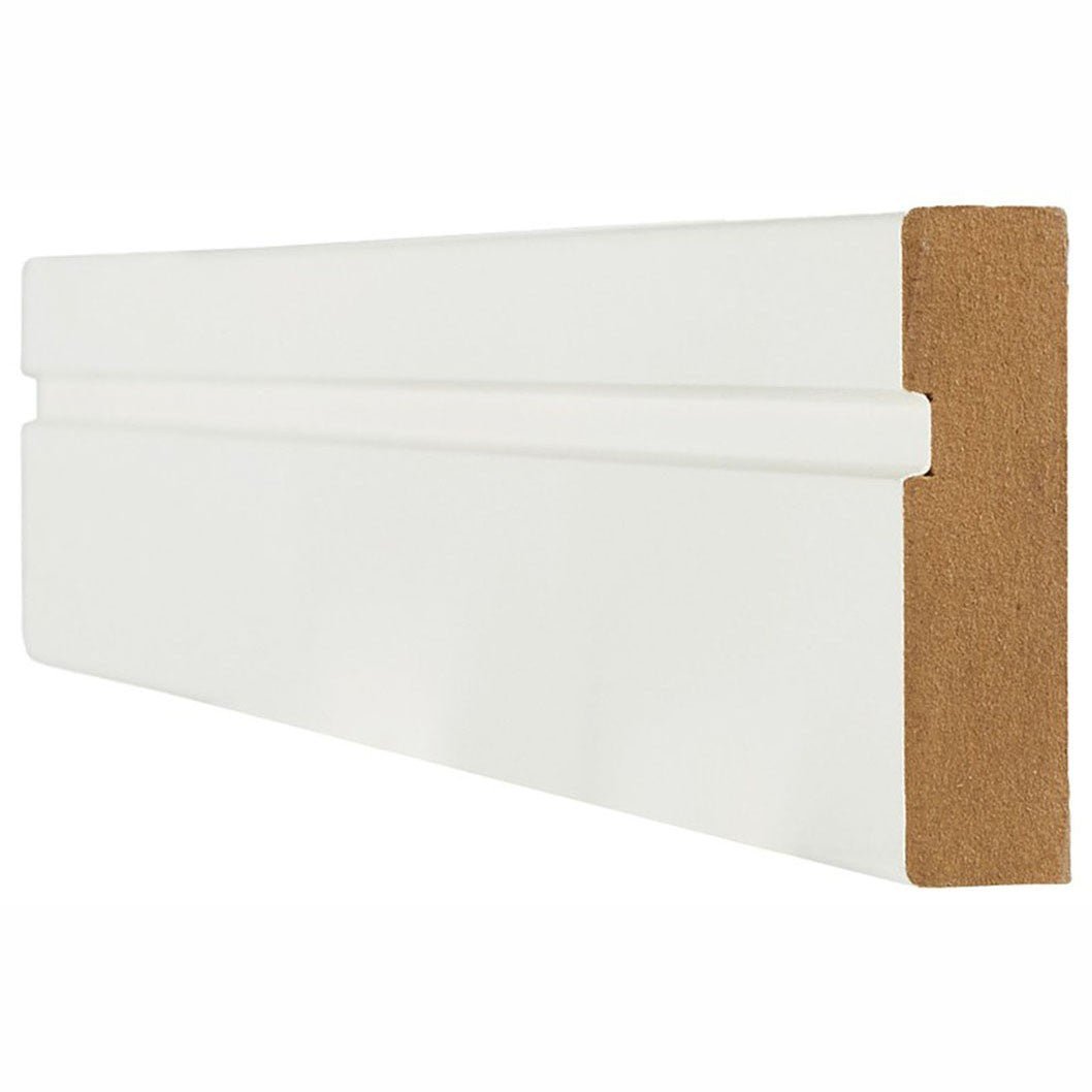 LPD Doors 2200x70x18mm White Wrapped Single Groove Architrave - Both Sides of Door - JJ Building Materials