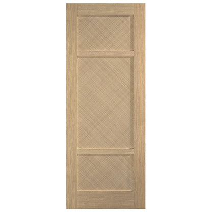 LPD Doors Alvin Oak 3 Panel Internal Door - JJ Building Materials