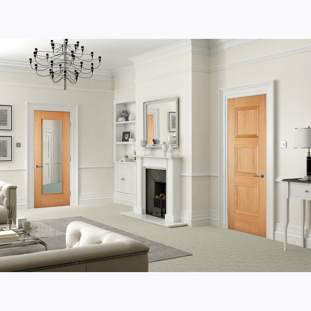 LPD Doors Amsterdam 3 Panel Primed Internal Door - JJ Building Materials
