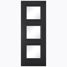 LPD Doors Antwerp Black 3 Light Glazed Internal Door - JJ Building Materials