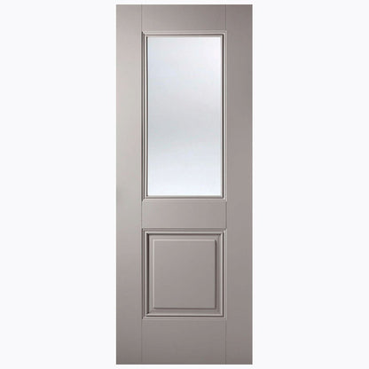 LPD Doors Arnhem 1 Light 1 Panel Glazed Primed Internal Door - JJ Building Materials