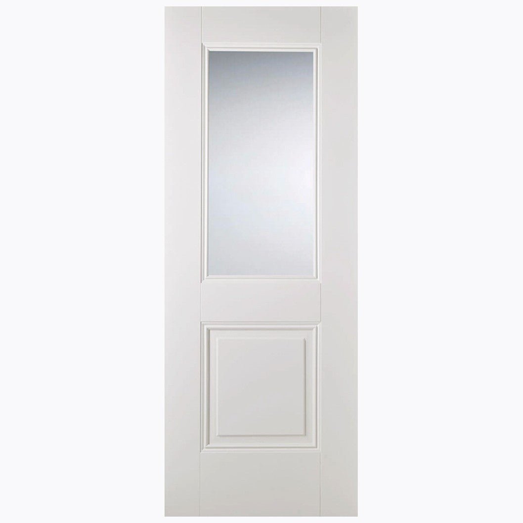 LPD Doors Arnhem 1 Light 1 Panel Glazed Primed Internal Door - JJ Building Materials