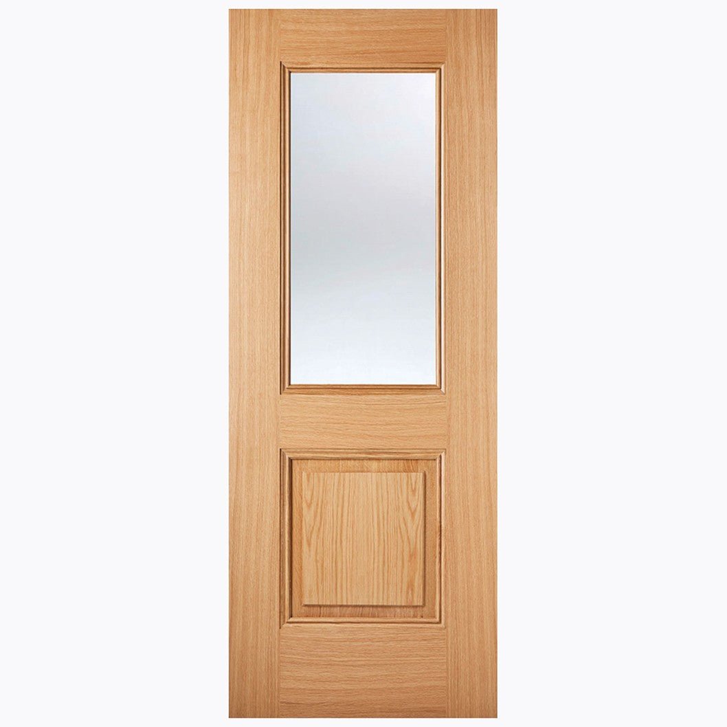 LPD Doors Arnhem 1 Light 1 Panel Glazed Primed Internal Door - JJ Building Materials
