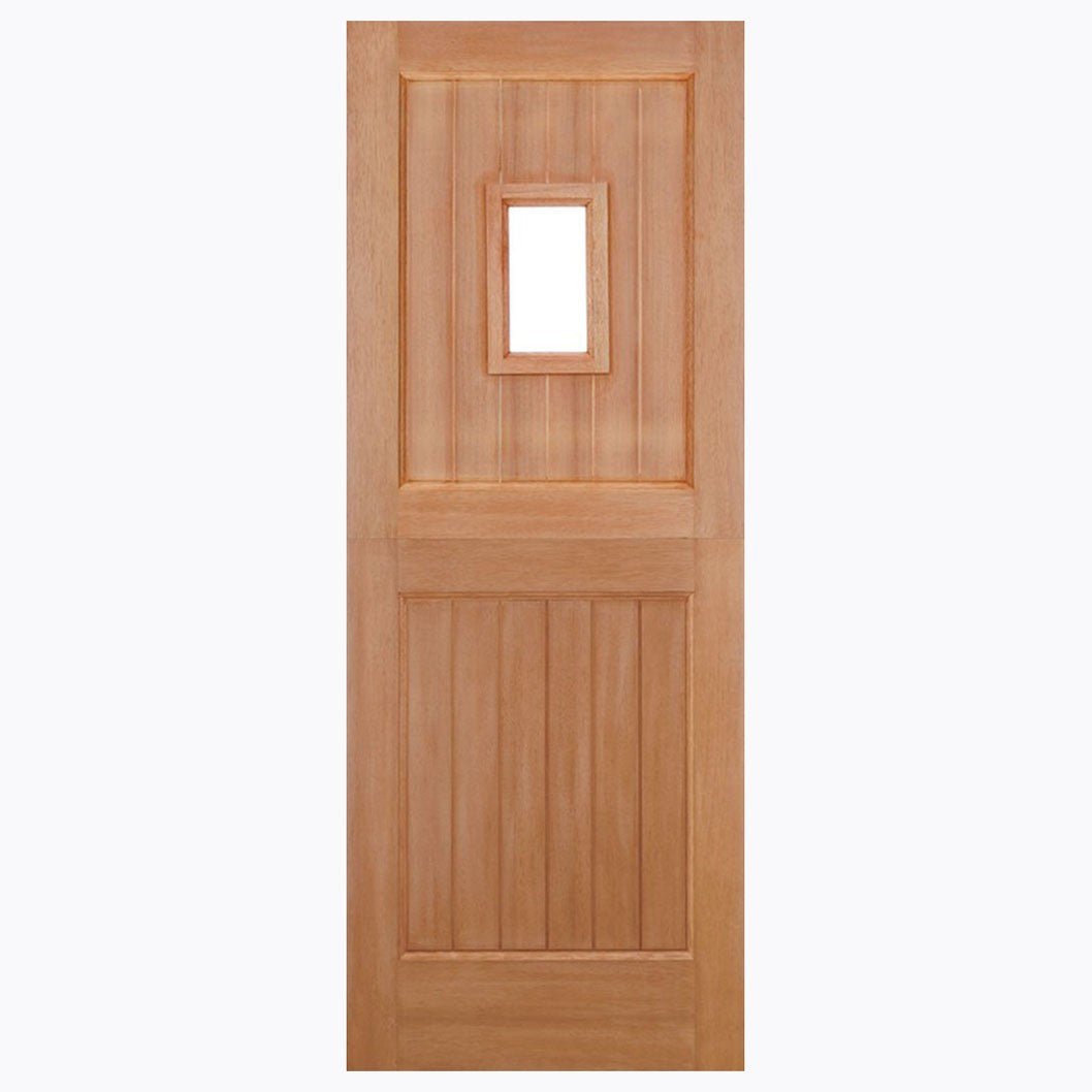 LPD Doors Barnburgh 1 Light Straight Top Hardwood External Door - JJ Building Materials