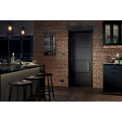 LPD Doors Black Chelsea 4-Panel Solid Internal Door - JJ Building Materials